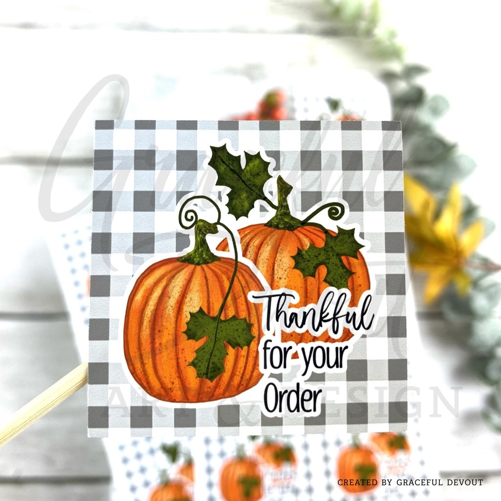 Thank For Your Order- 2" (inches) (96ct.) Stickers - Picture 2 of 5